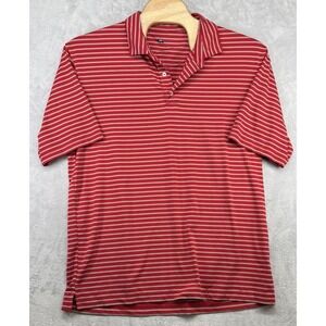 Onward Reserve Performance Polo Shirt Red Striped Golf Stretch Men's Size 2XL